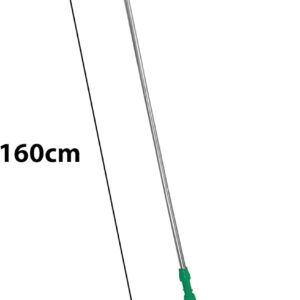Curvaso 20L Kentucky Mop Bucket Set with Wringer System, Pole and 2 Mop Heads, Green - Image 6