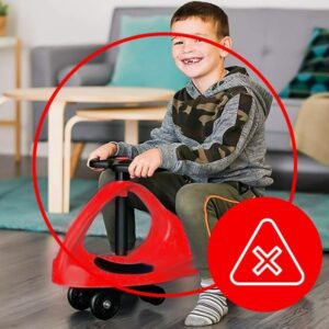 Curvaso Wiggle Car Kids Swing Ride On Childrens Swivel Scooter Twist & Go (Red/Black) - Image 7