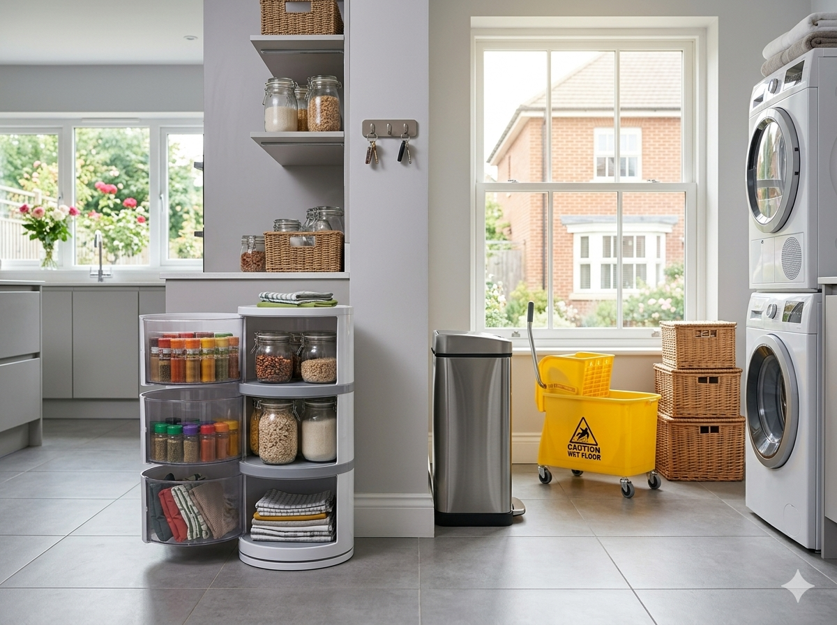 Curvaso multi-tier plastic round storage drawer unit for home organization